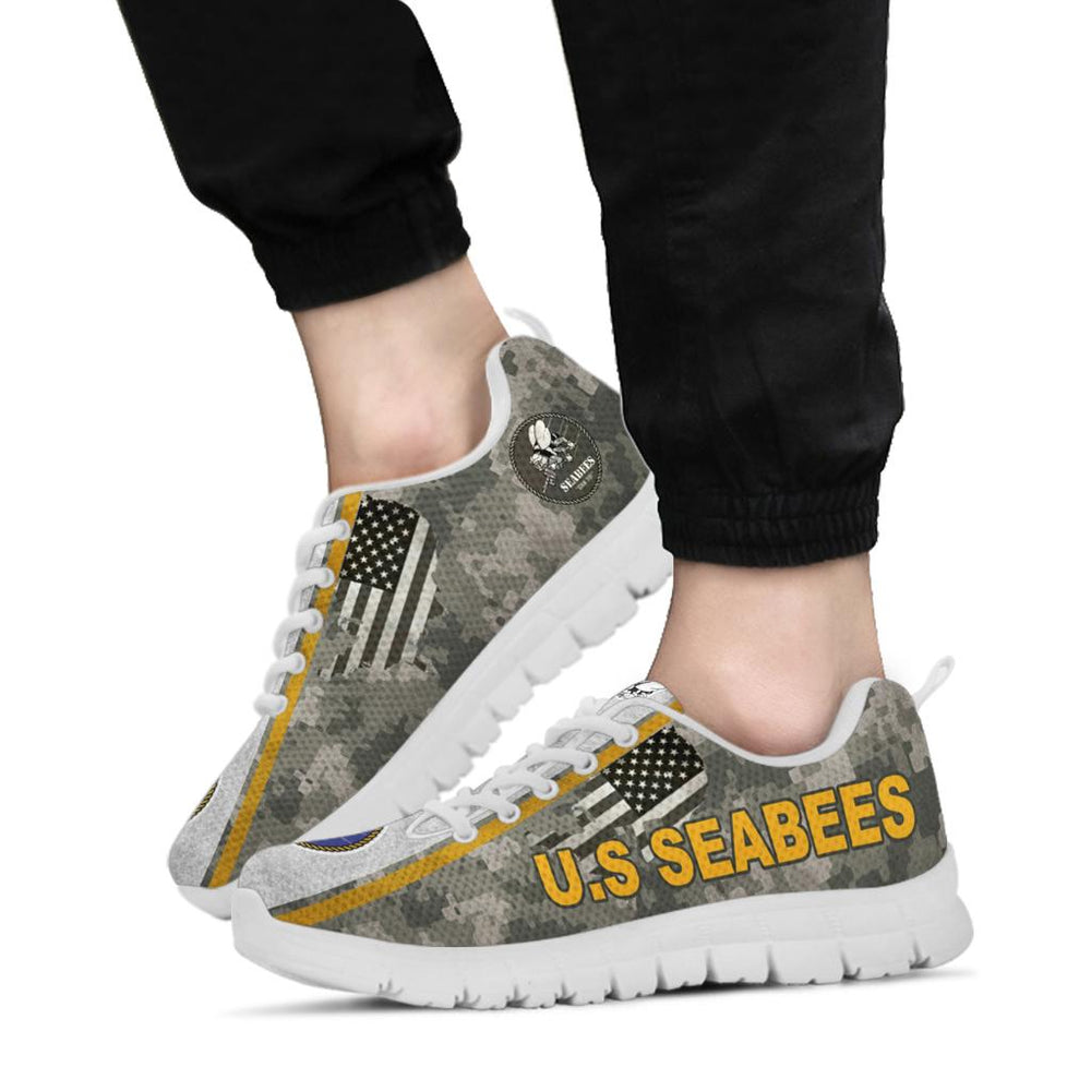 US. Seabees Logo Sneakers