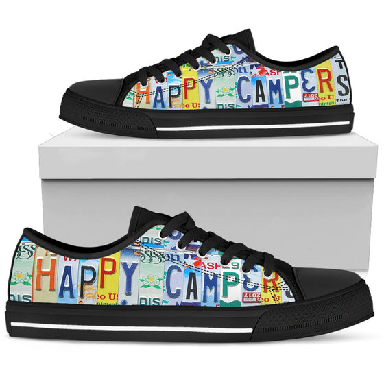 Happy Campers Lowtop Black Men Shoes