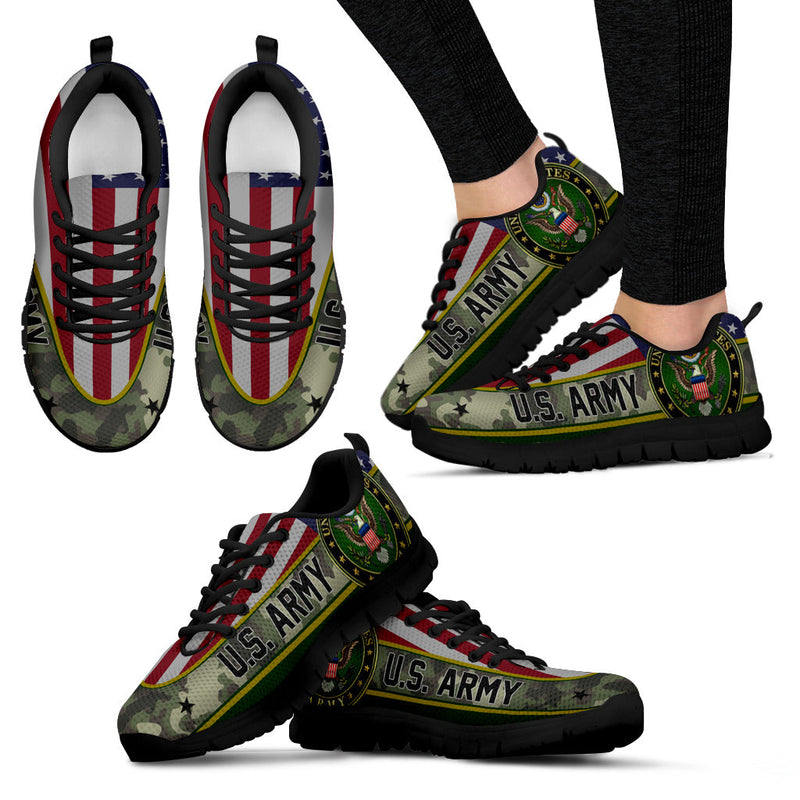 US Army Flag Camo Sneakers Running Shoes
