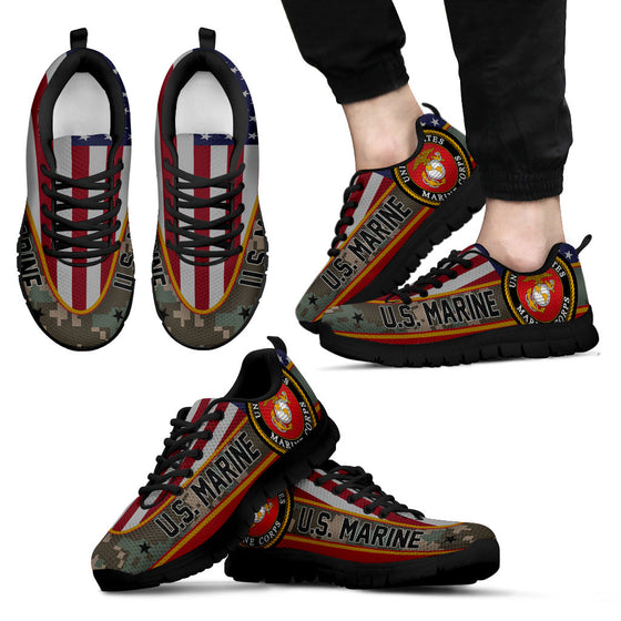 US Marine Corps Flag Camo Running Shoes