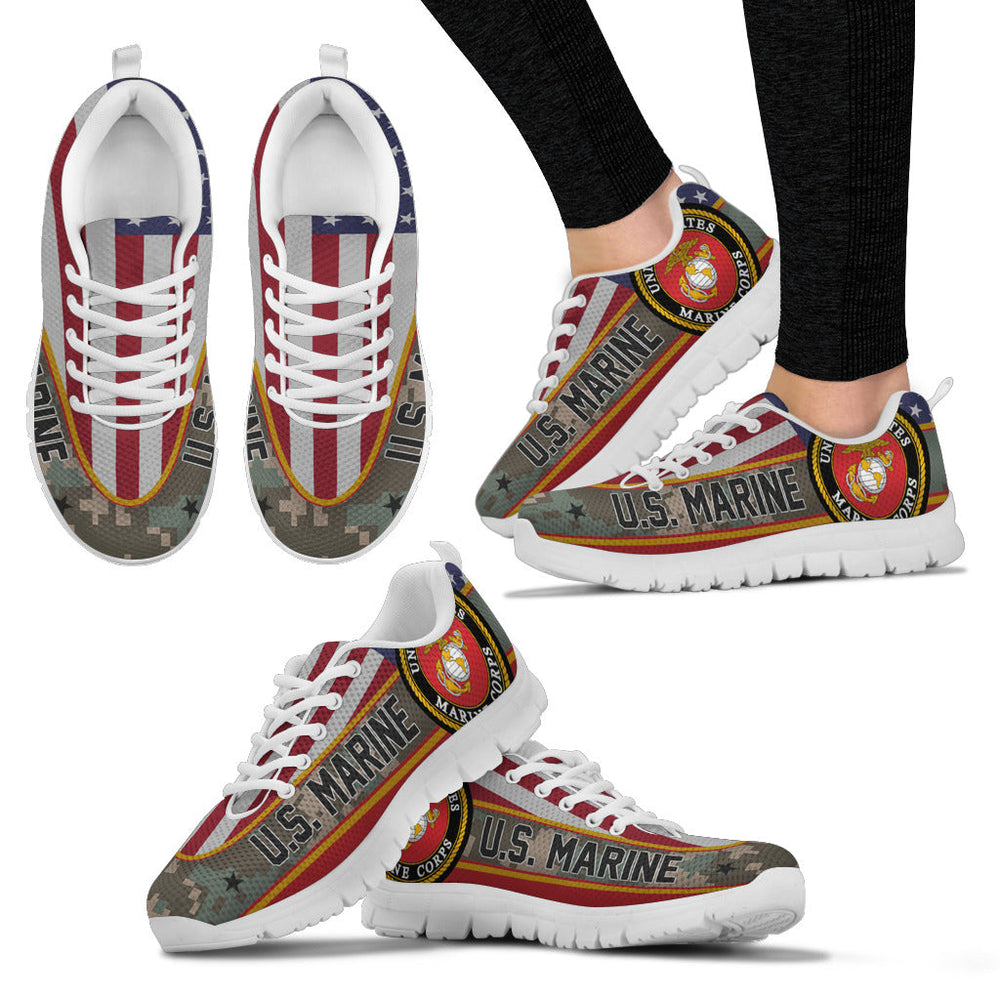 US Marine Corps Flag Camo Running Shoes
