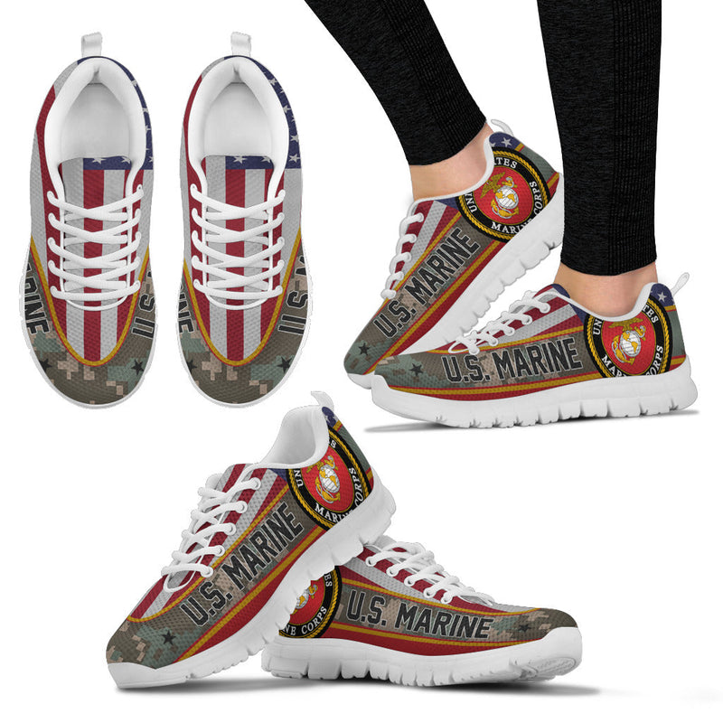 US Marine Corps Flag Camo Running Shoes
