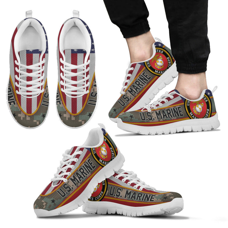 US Marine Corps Flag Camo Running Shoes