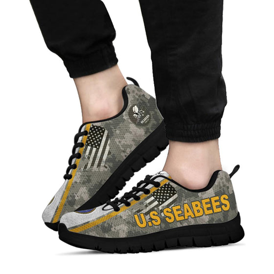 US. Seabees Logo Sneakers