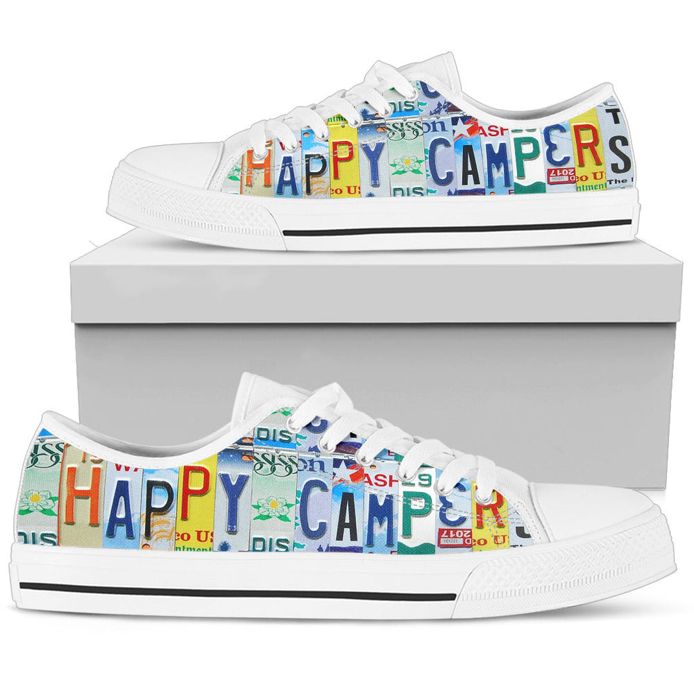 Happy Campers Lowtop Black Men Shoes
