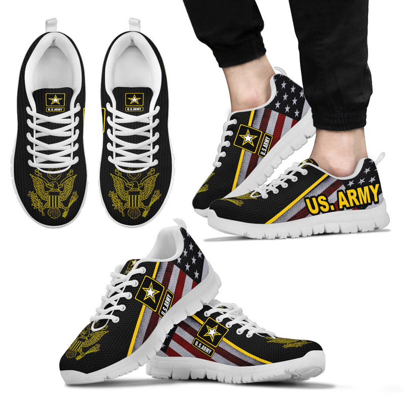 US Army Sneakers Running Shoes Black