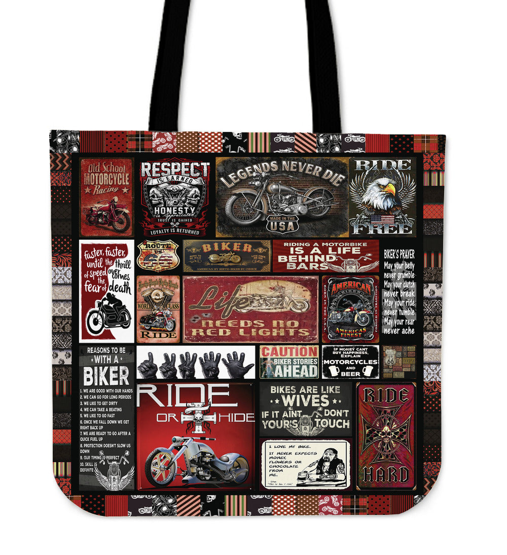 Life is riding a bike tote