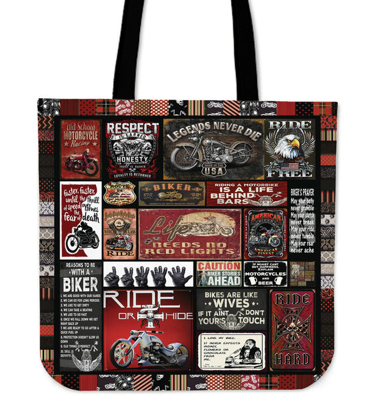 Life is riding a bike tote