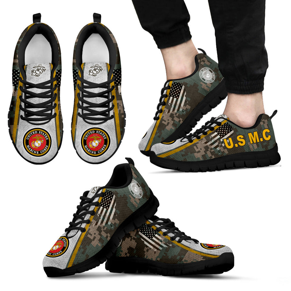 個人装備 40s U.SARMY/USMC m-45 coral shoes US Marine Corps Camo Running Shoes - Gloritees
