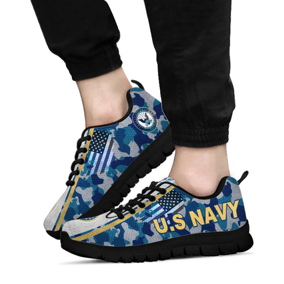 US. Navy Logo Sneakers
