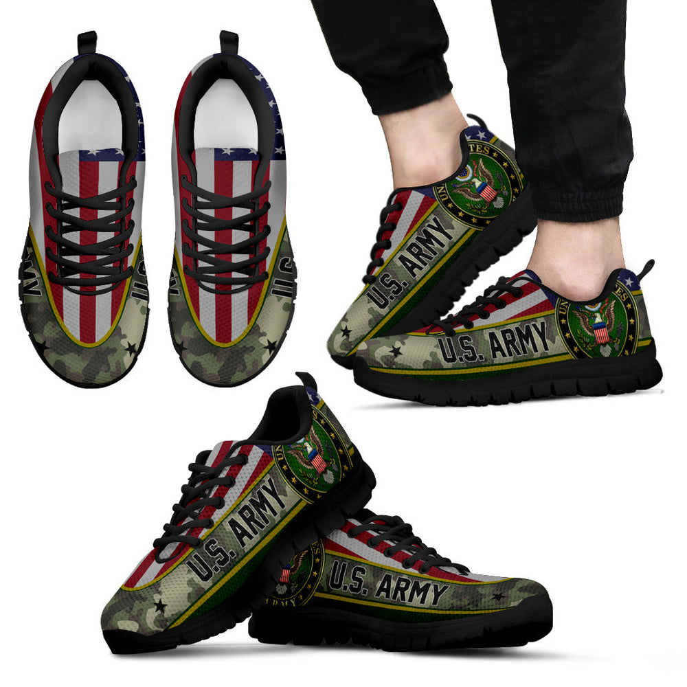 US Army Flag Camo Sneakers Running Shoes