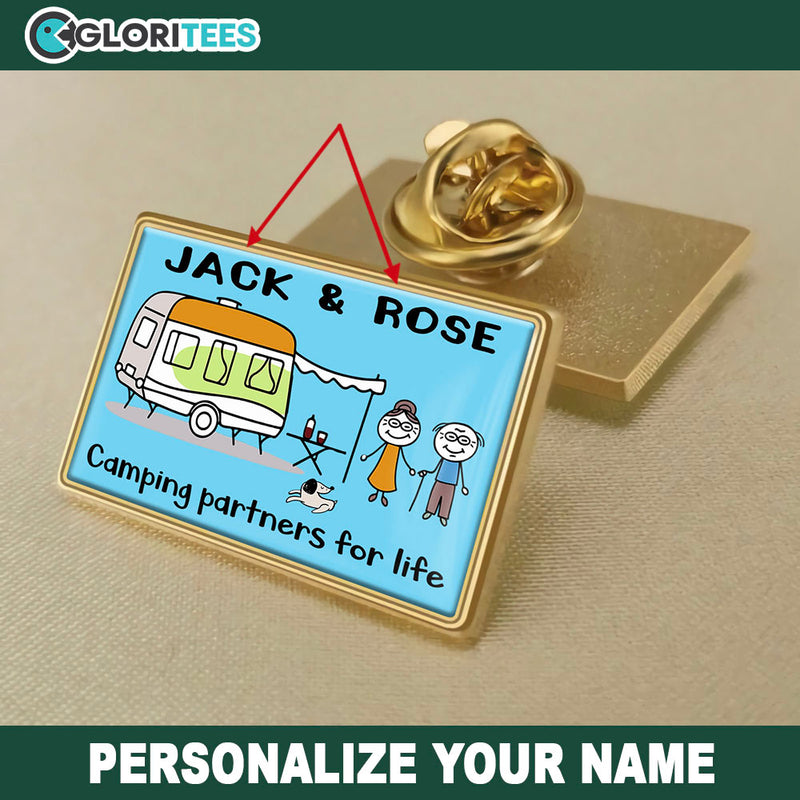 Camping Brooch Badge Lapel Pin