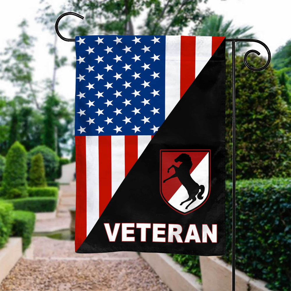 11th Armored Cavalry Regiment Garden Flag Double-sided Print