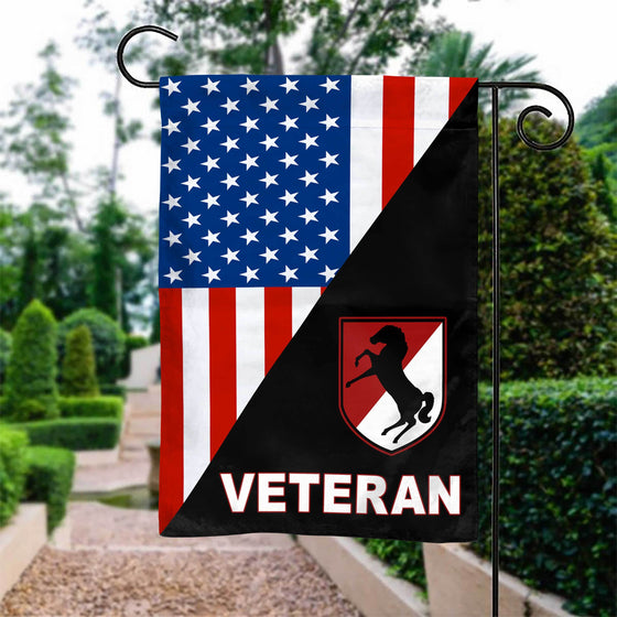11th Armored Cavalry Regiment Garden Flag Double-sided Print