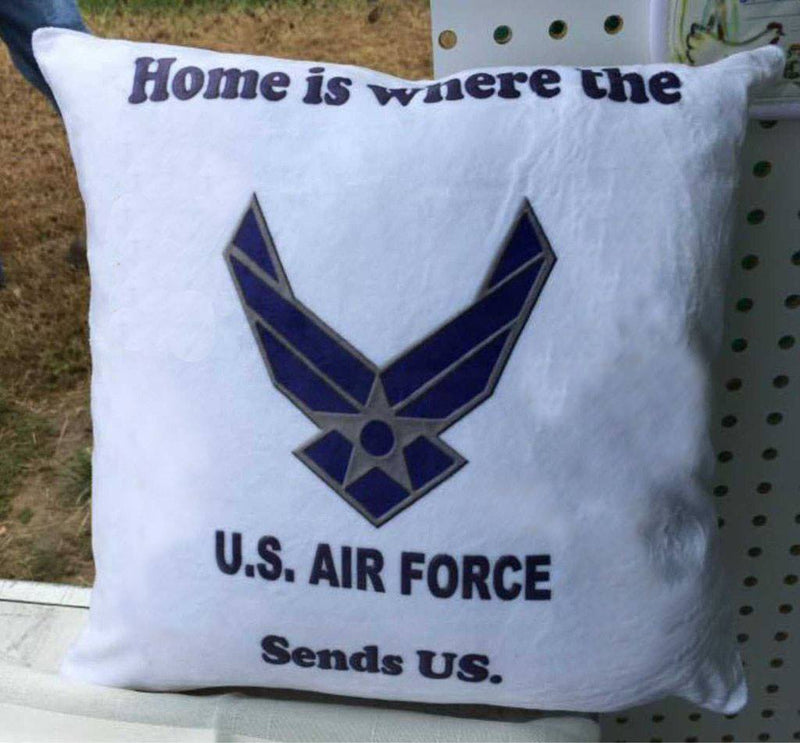 Air Force Home Is Where Pillow Cover