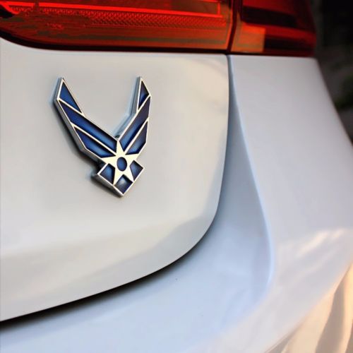Car 3D USAF Air Force Chrome Metal Emblem Badge Auto Refitting Decal