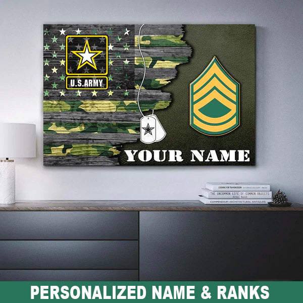 US. Army Star logo Canvas