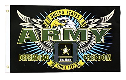 Army Defending Freedom Since 1775 4 Options Available Grommet Flag