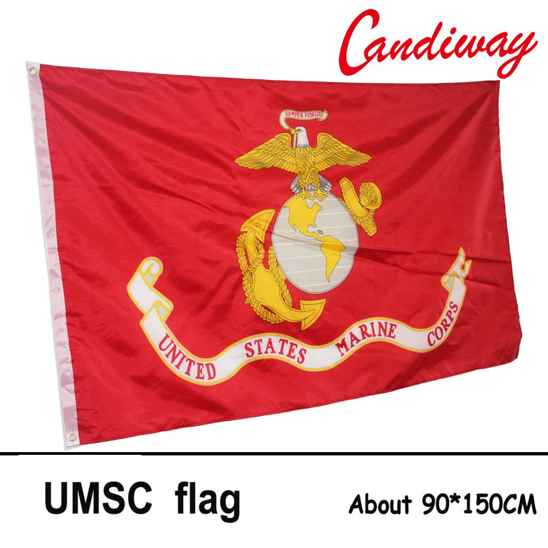 United States Marine Corps Flag Home Decor Polyester American Army USA Banner