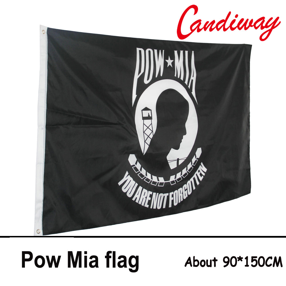 3x5' Pow Mia Army You're Not Forgotten Flag Banner Grommet