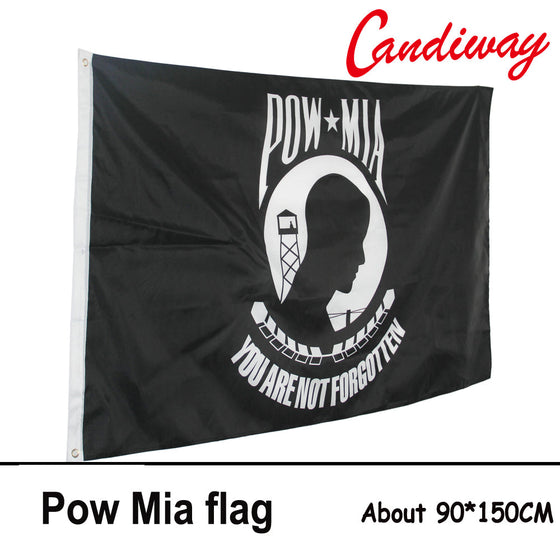 3x5' Pow Mia Army You're Not Forgotten Flag Banner Grommet