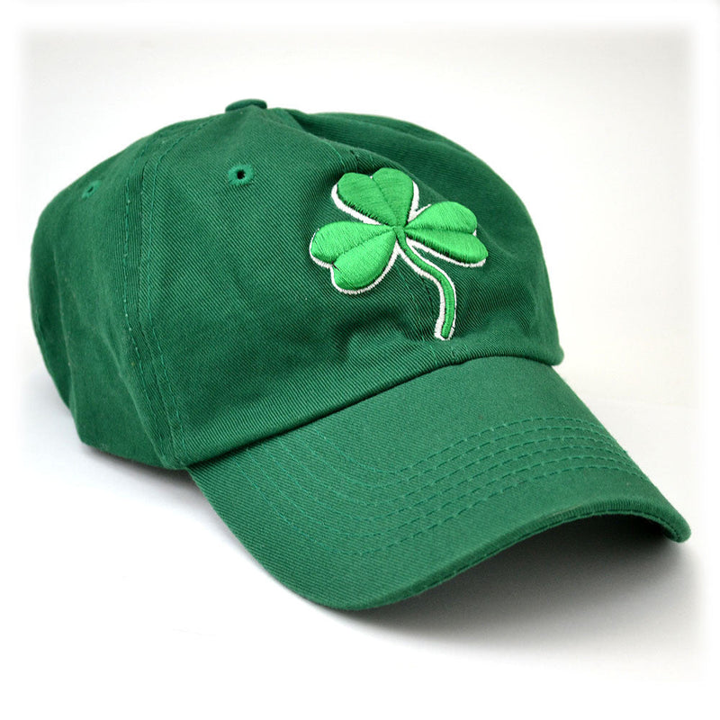 Ireland Irish Green Shamrock Clover Leaf St Patricks Day Hat Cap 3D embroidered