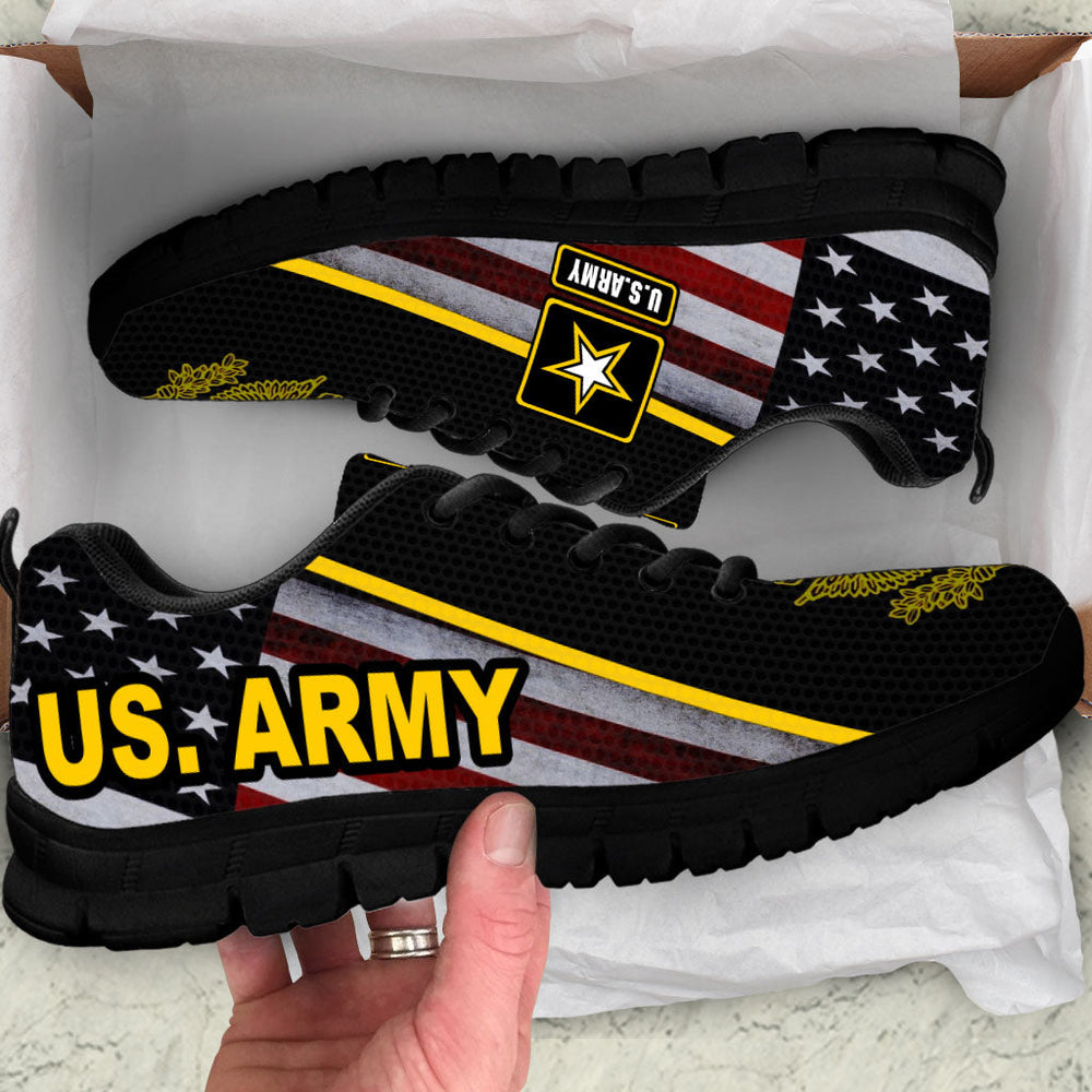 US Army Sneakers Running Shoes Black