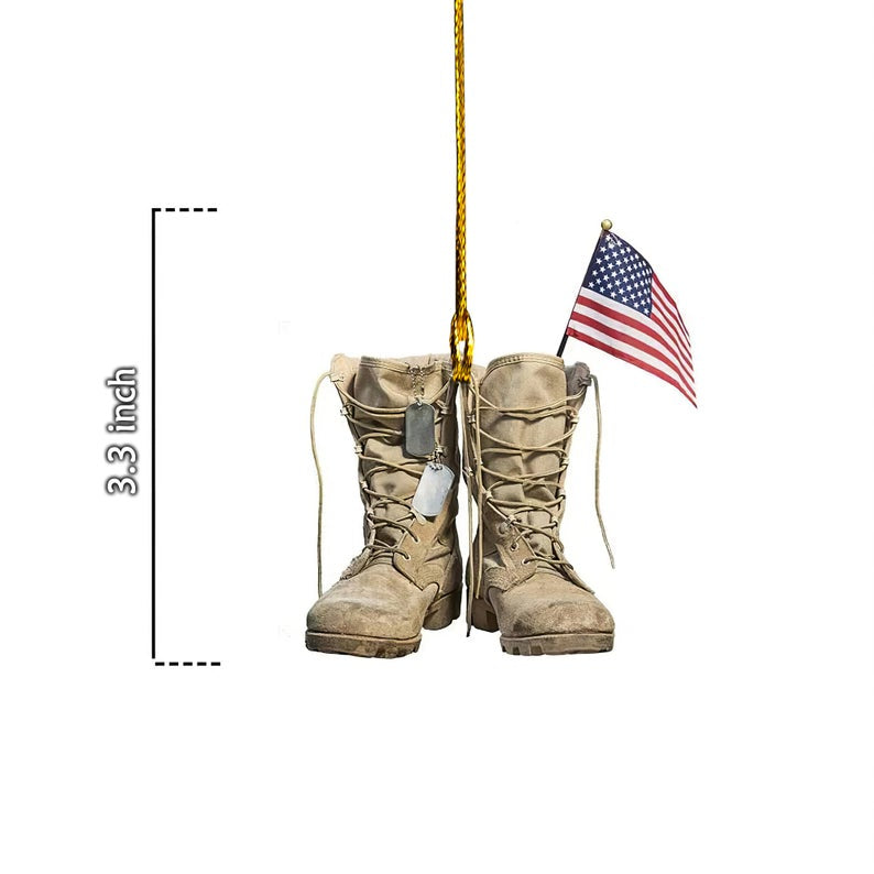 America Veteran Car Hanging Ornament Veteran Army
