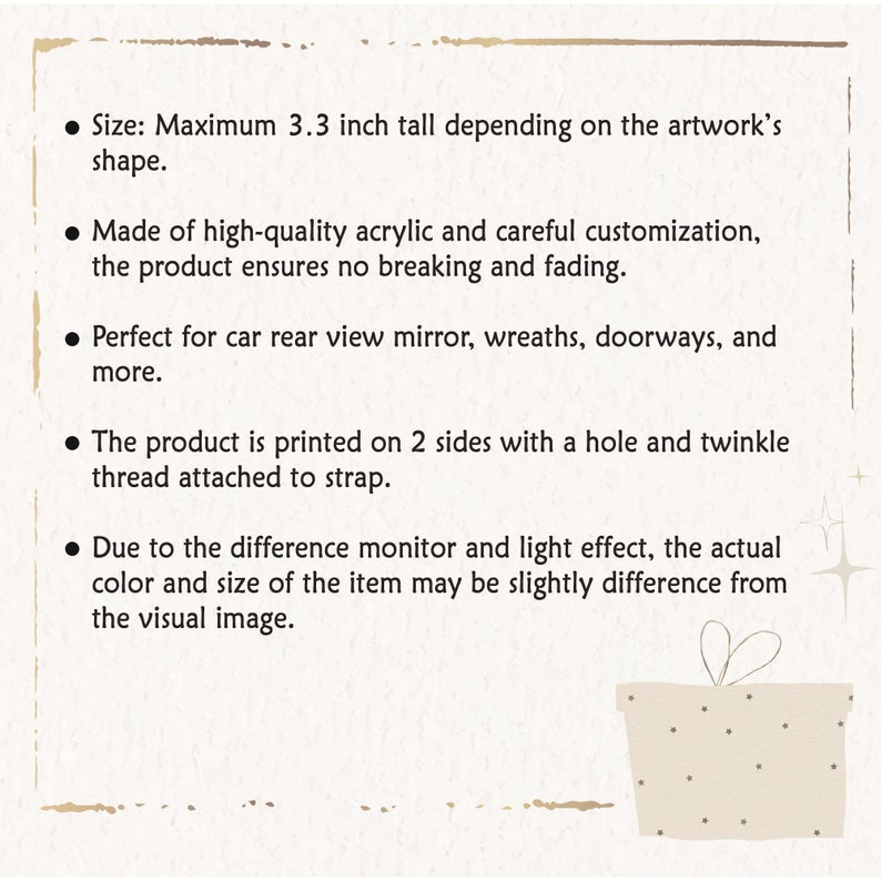 America Veteran Car Hanging Ornament Veteran Army