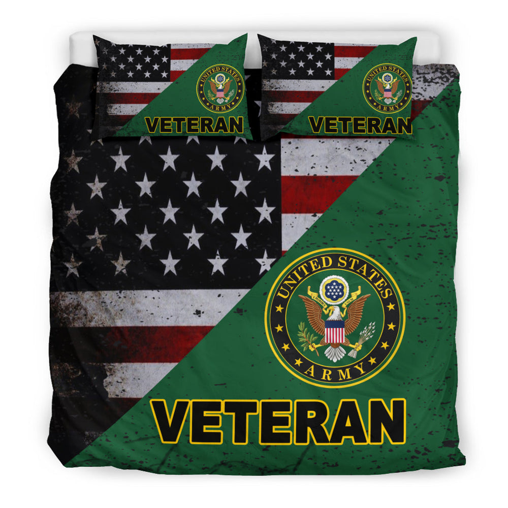 Army Veteran Bedding Set Black Inside