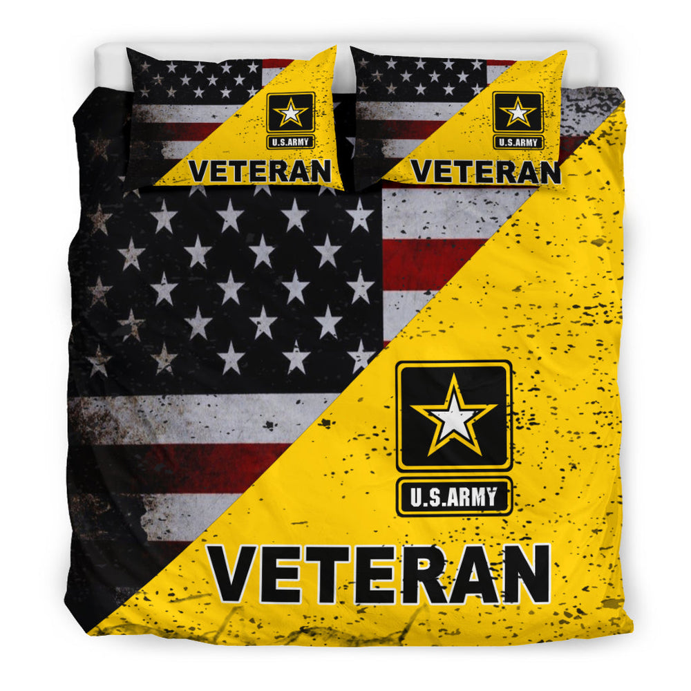 Army Veteran Bedding Set Black Inside
