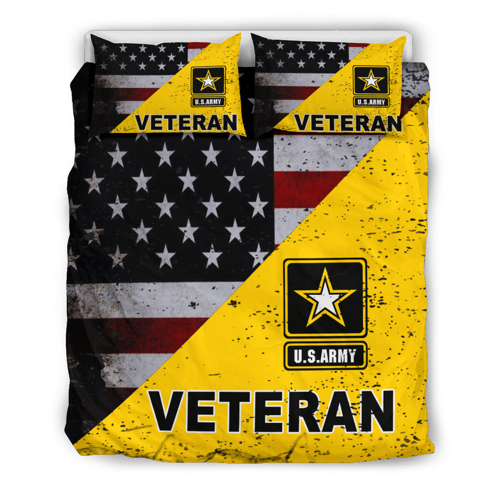Army Veteran Bedding Set Black Inside