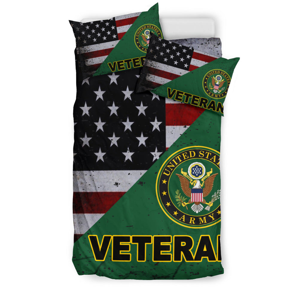 Army Veteran Bedding Set Black Inside