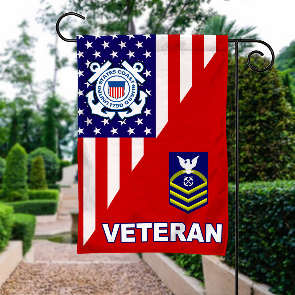 Coast Guard Ranks Veteran Garden Flag