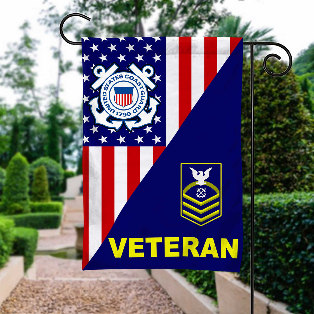 Coast Guard Ranks Veteran Garden Flag 2