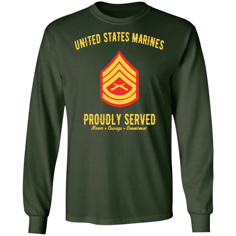 USMC SERGEANT E-7 PROUDLY SERVED SHIRT