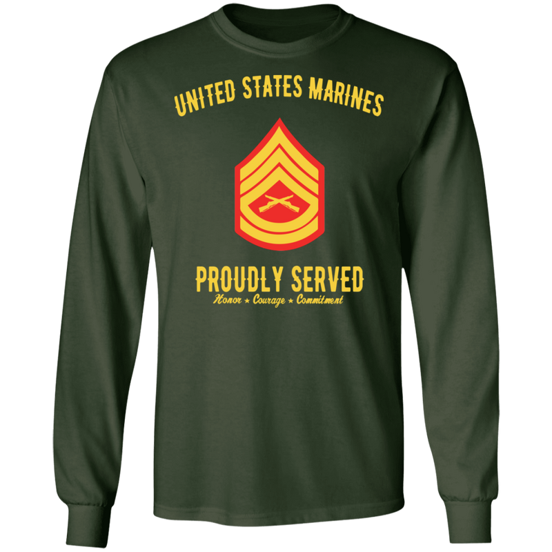 USMC SERGEANT E-7 PROUDLY SERVED SHIRT