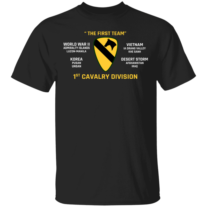 THE FIRST TEAM 1ST CAVALRY DIVISION SHIRT