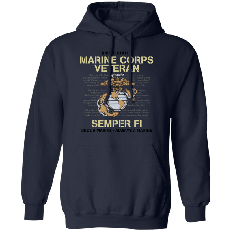 USMC SEMPER FI ONCE A MARINE ALWAYS A MARINE SHIRT