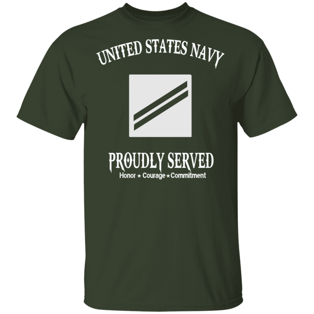 USN E2 SEAMAN APPRENTICE PROUDLY SERVED SHIRT