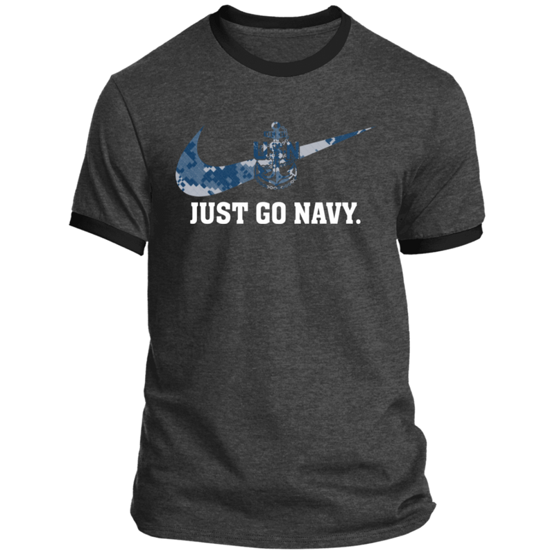 JUST GO NAVY SHIRT