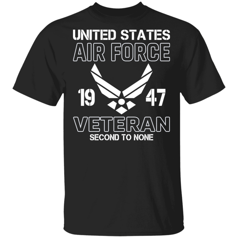 US AIR FORCE VET SECOND TO NONE SHIRT