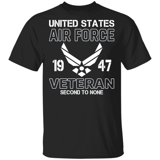 US AIR FORCE VET SECOND TO NONE SHIRT