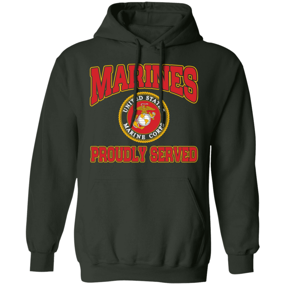 MARINES PROUDLY SERVED LOGO SHIRT