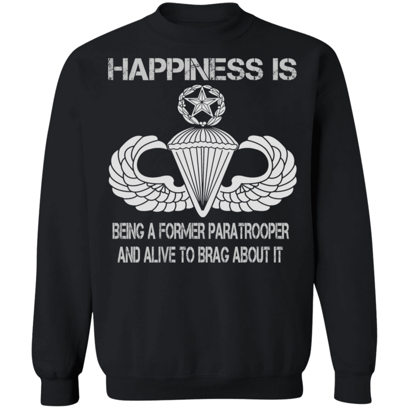 HAPPINESS IS MASTER PARACHUTIST SHIRT