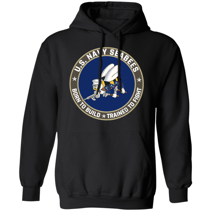 USN SEABEES BORN TO BUILD TRAINED TO FIGHT SHIRT