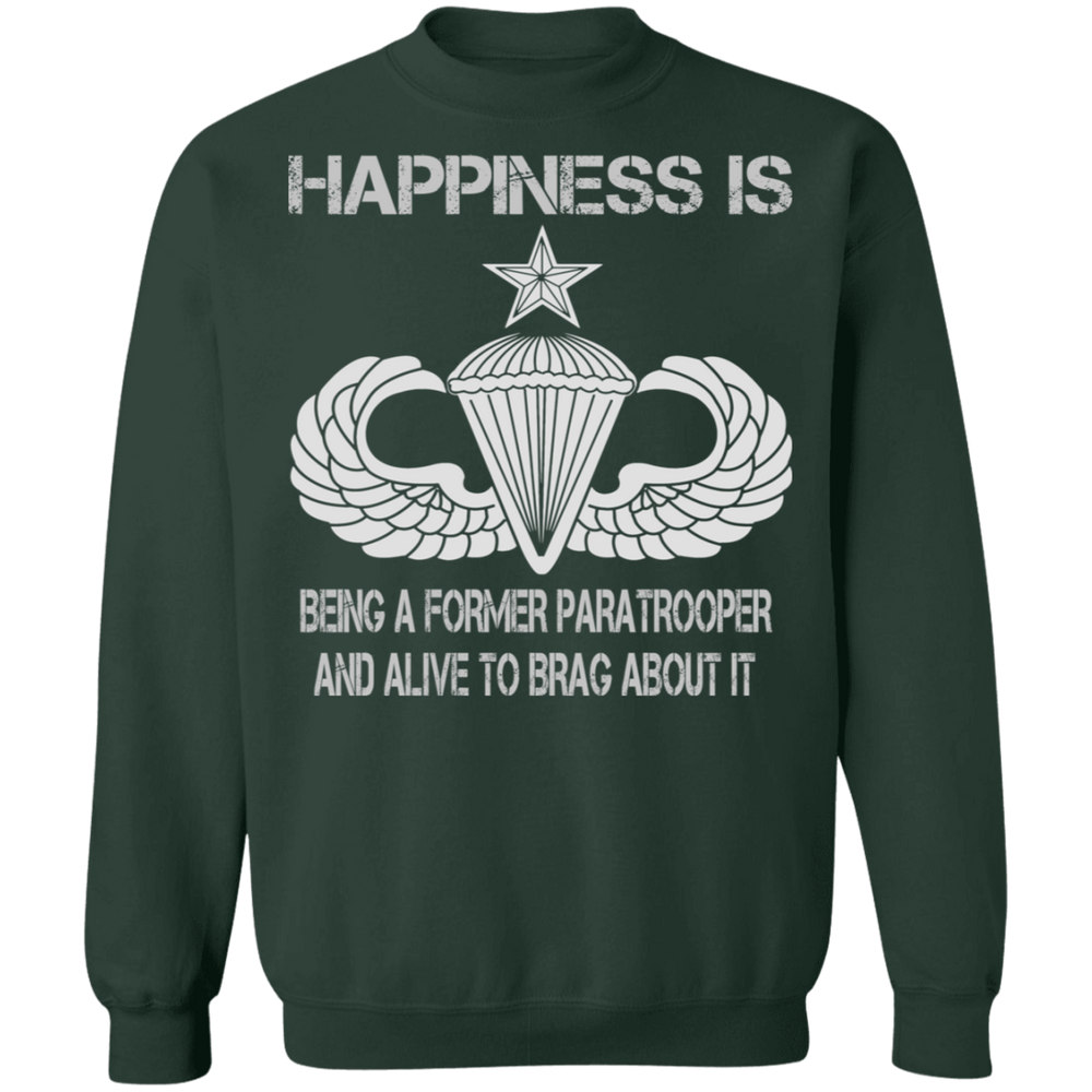 HAPPINESS IS SENIOR PARACHUTIST SHIRT