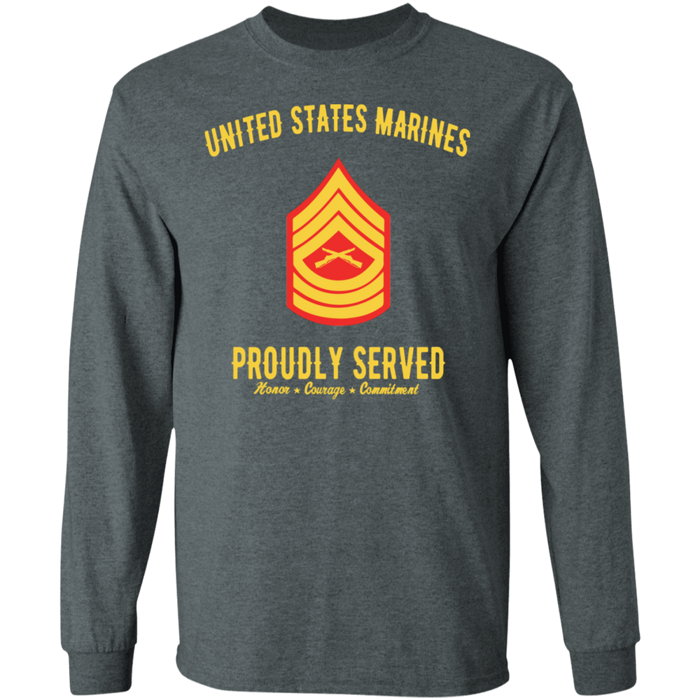 USMC MASTER SERGEANT E-8 PROUDLY SERVED SHIRT