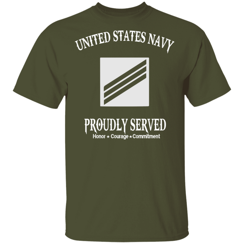 USN E3 SEAMAN PROUDLY SERVED SHIRT