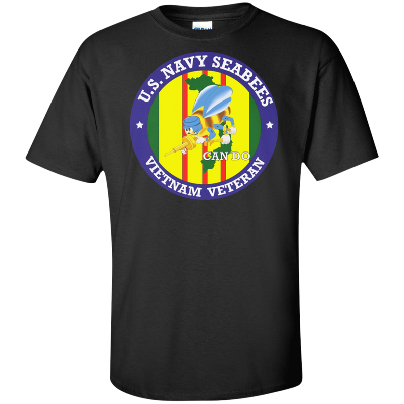 USN SEABEES CAN DO VIETNAM VET SHIRT